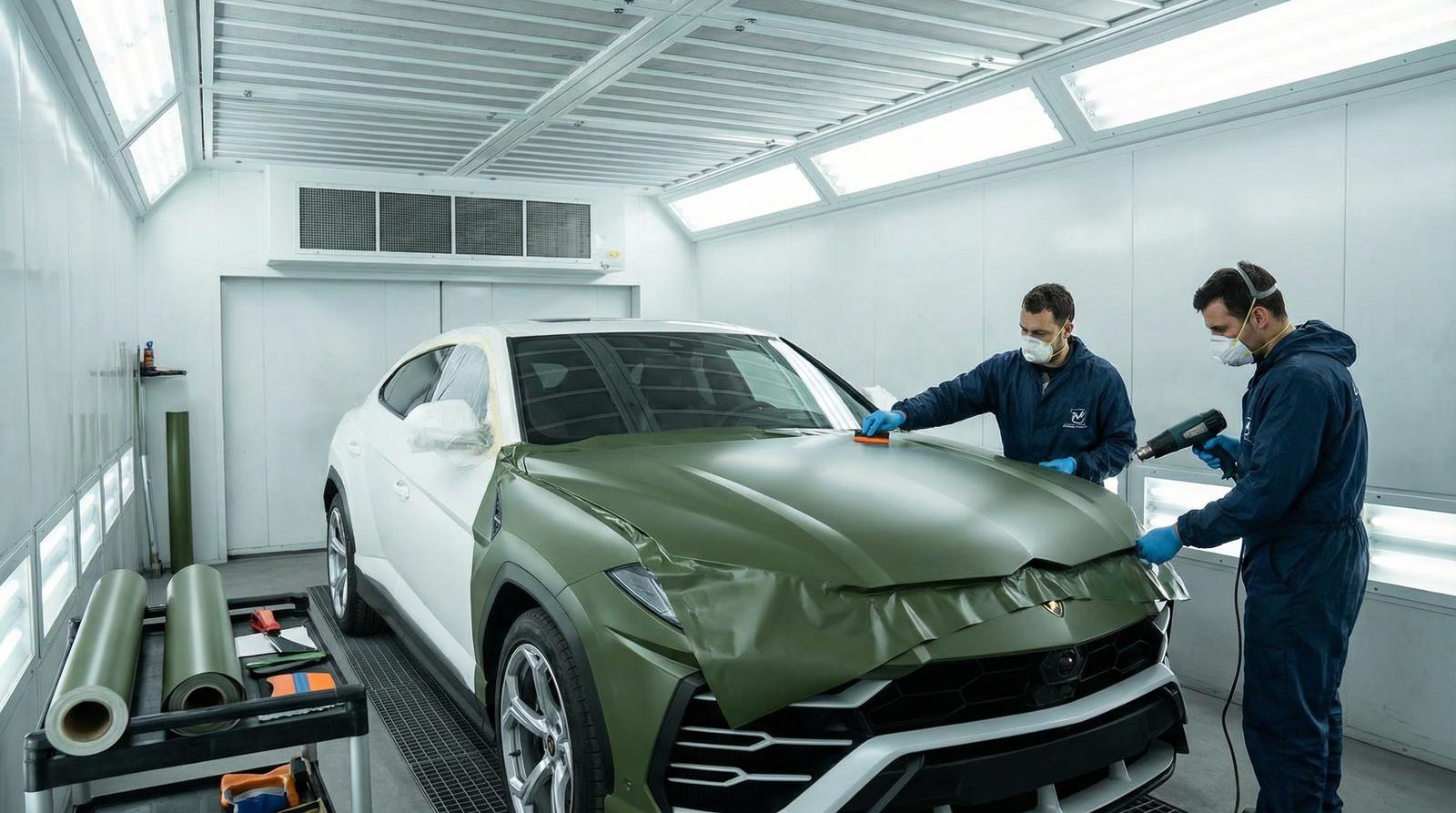 男同网改装视频-军绿色车身贴膜